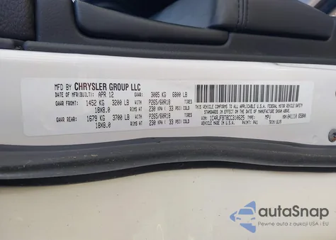 2012 Jeep Grand Cherokee Limited из США, поврежденный, VIN 1C4RJFBT8CC310625